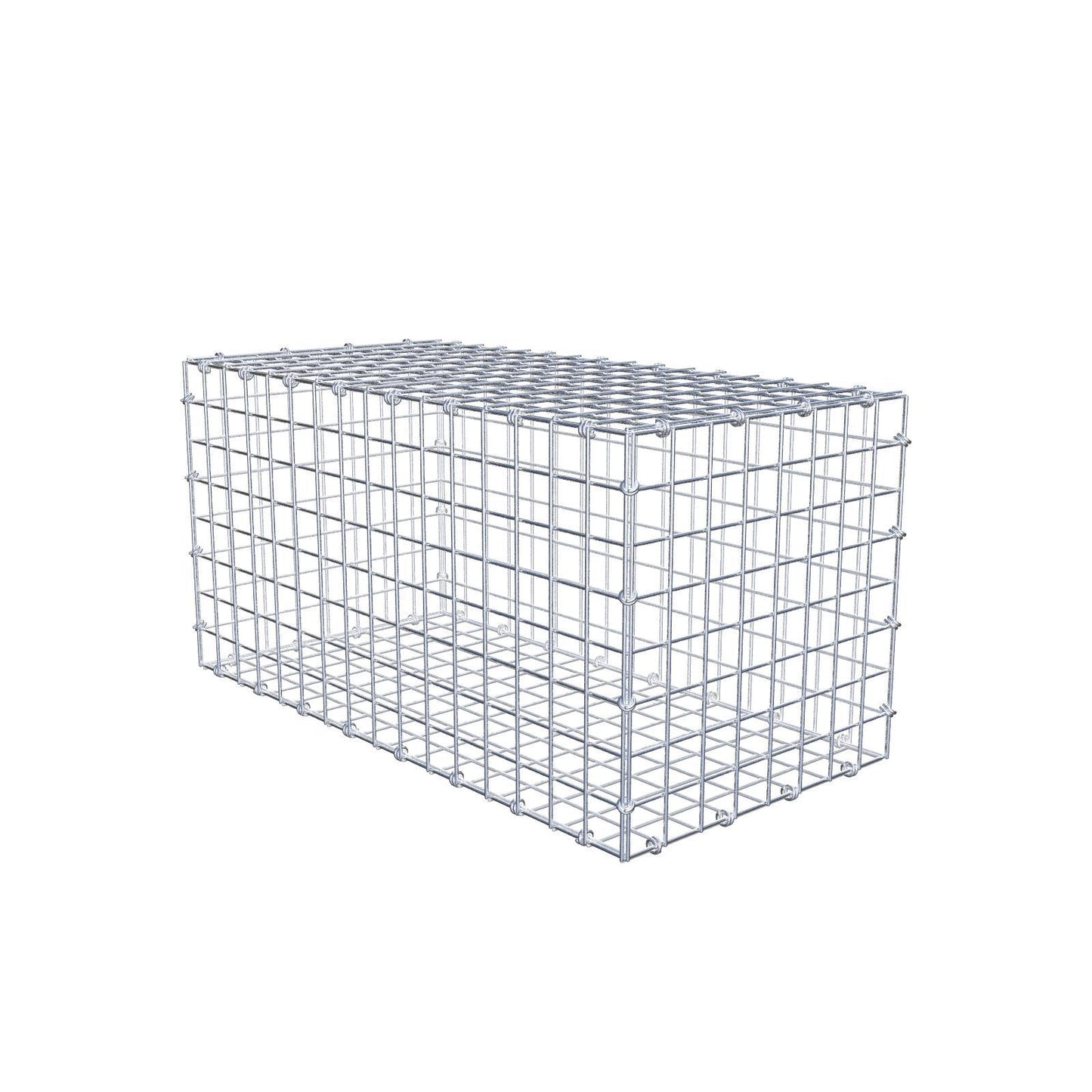 Gabion 80 cm x 40 cm x 40 cm (L x H x D), maskestørrelse 5 x 5 cm, spiralring