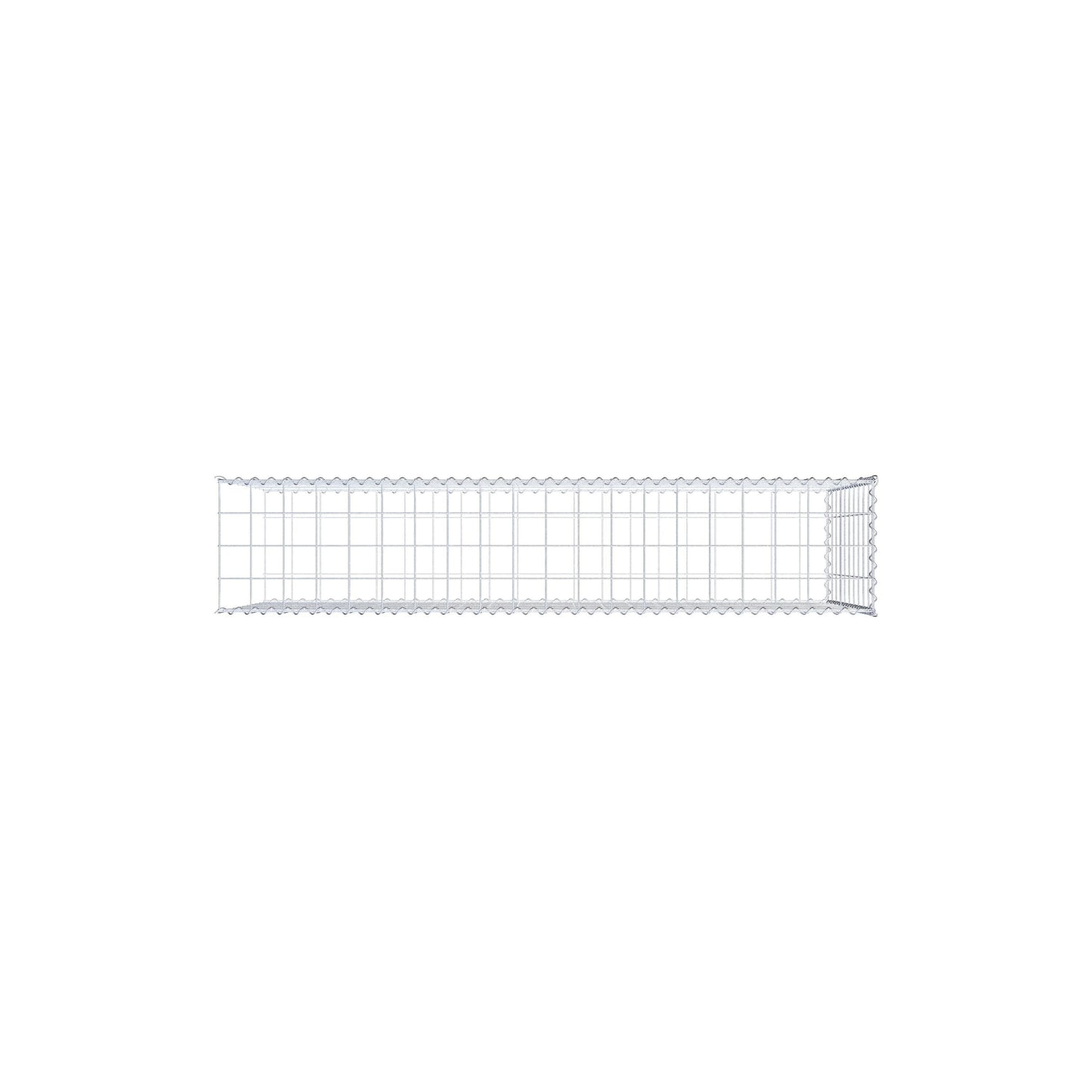 Anbaugabione Typ 2 200 cm x 100 cm x 40 cm (L x H x T), Maschenweite 10 cm x 10 cm, Spirale