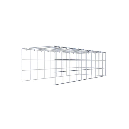 Anbaugabione Typ 4 100 cm x 30 cm x 40 cm (L x H x T), Maschenweite 10 cm x 10 cm, C-Ring