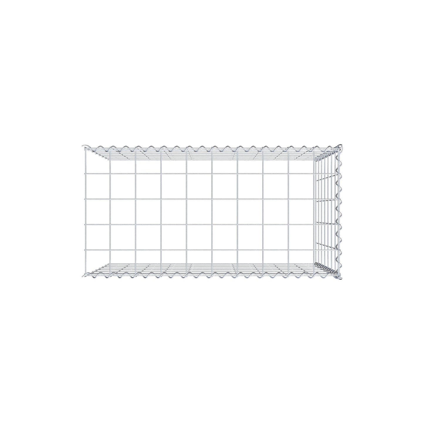 Gavión complementario tipo 4 100 cm x 70 cm x 50 cm (L x A x P), malla 10 cm x 10 cm, espiral