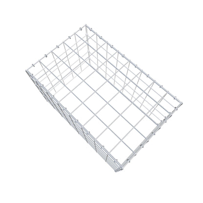 Mounted gabion type 3 80 cm x 50 cm x 50 cm (L x H x D), mesh size 10 cm x 10 cm, C-ring