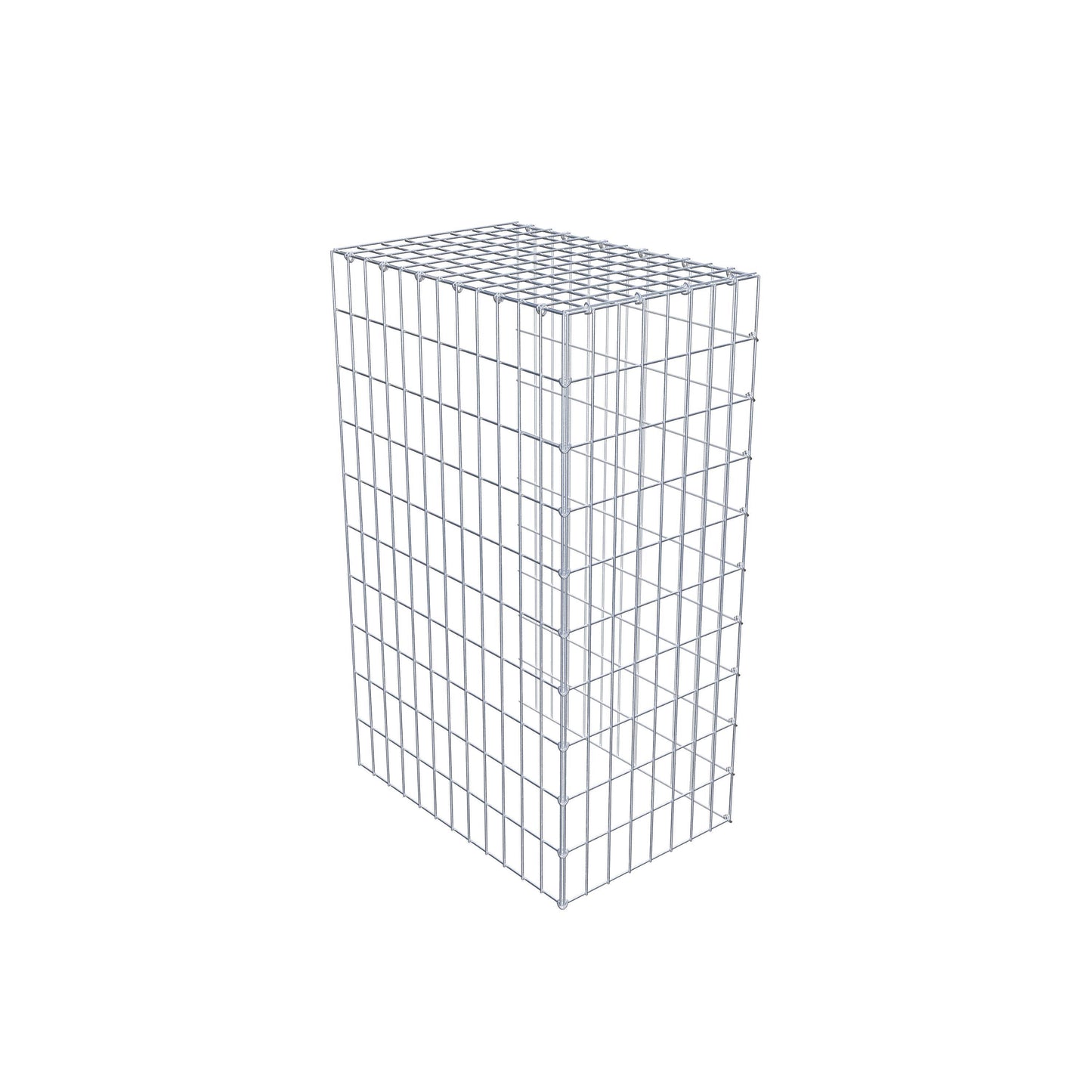 Type 4 oplegkorf 100 cm x 60 cm x 40 cm (L x H x D), maaswijdte 5 cm x 10 cm, C-ring