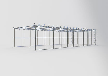 Gabbione aggiuntivo tipo 4 100 cm x 20 cm x 40 cm (L x A x P), maglia 10 cm x 10 cm, spirale