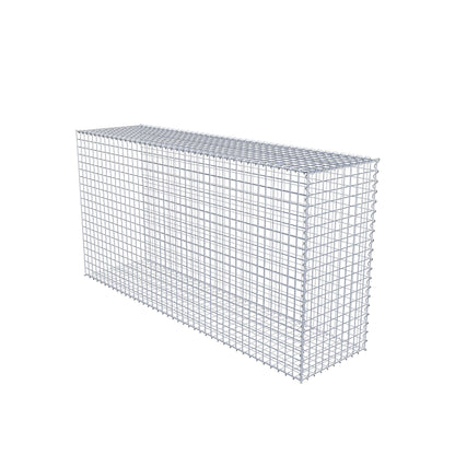 Gavión complementario tipo 2 200 cm x 100 cm x 50 cm (L x A x P), malla 5 cm x 5 cm, espiral