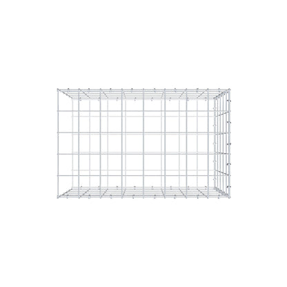 Monteret gabion type 2 80 cm x 50 cm x 50 cm (L x H x D), maskestørrelse 10 cm x 10 cm, C-ring