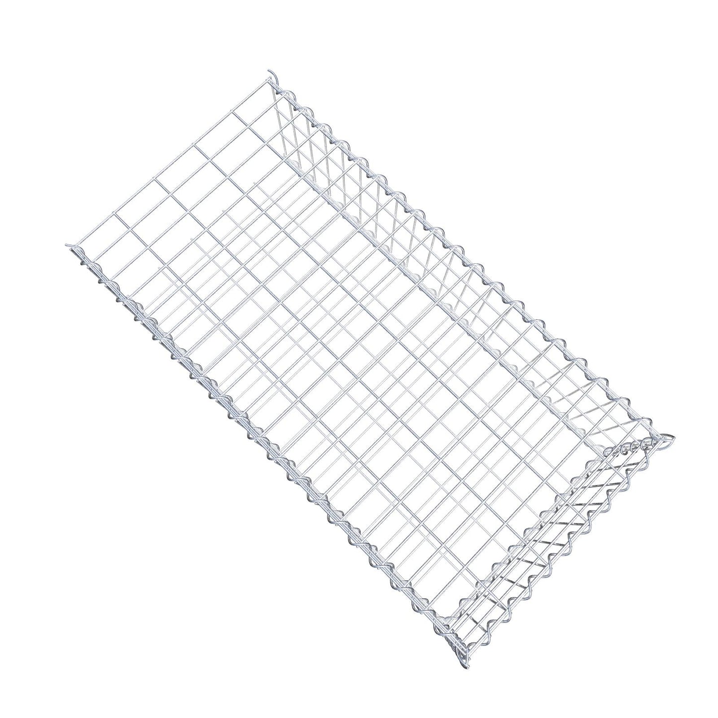 Gavión adulto tipo 2 100 cm x 30 cm x 50 cm (largo x alto x profundidad), tamaño de malla 5 cm x 10 cm, espiral
