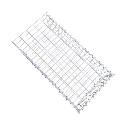 Gavión adulto tipo 2 100 cm x 30 cm x 50 cm (largo x alto x profundidad), tamaño de malla 5 cm x 10 cm, espiral