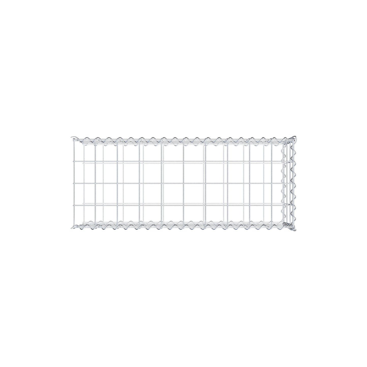 Gabião tipo 2 100 cm x 30 cm x 40 cm (C x A x P), malhagem 10 cm x 10 cm, espiral