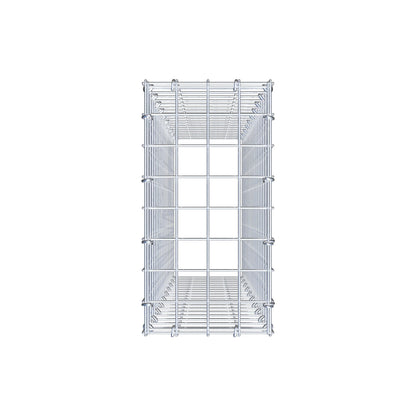 Monteret gabion type 3 100 cm x 20 cm x 40 cm (L x H x D), maskestørrelse 5 cm x 5 cm, C-ring