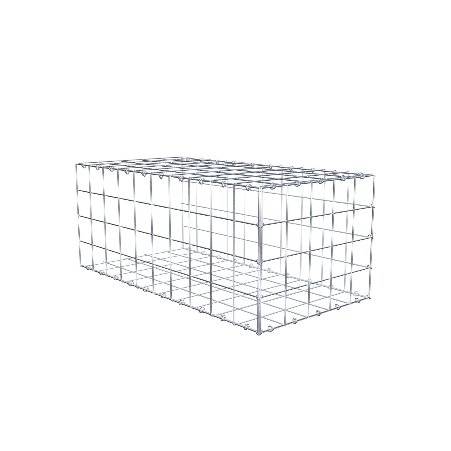 Gavión complementario de tipo 2 100 cm x 40 cm x 50 cm (L x A x P), malla 10 cm x 10 cm, anillo en C