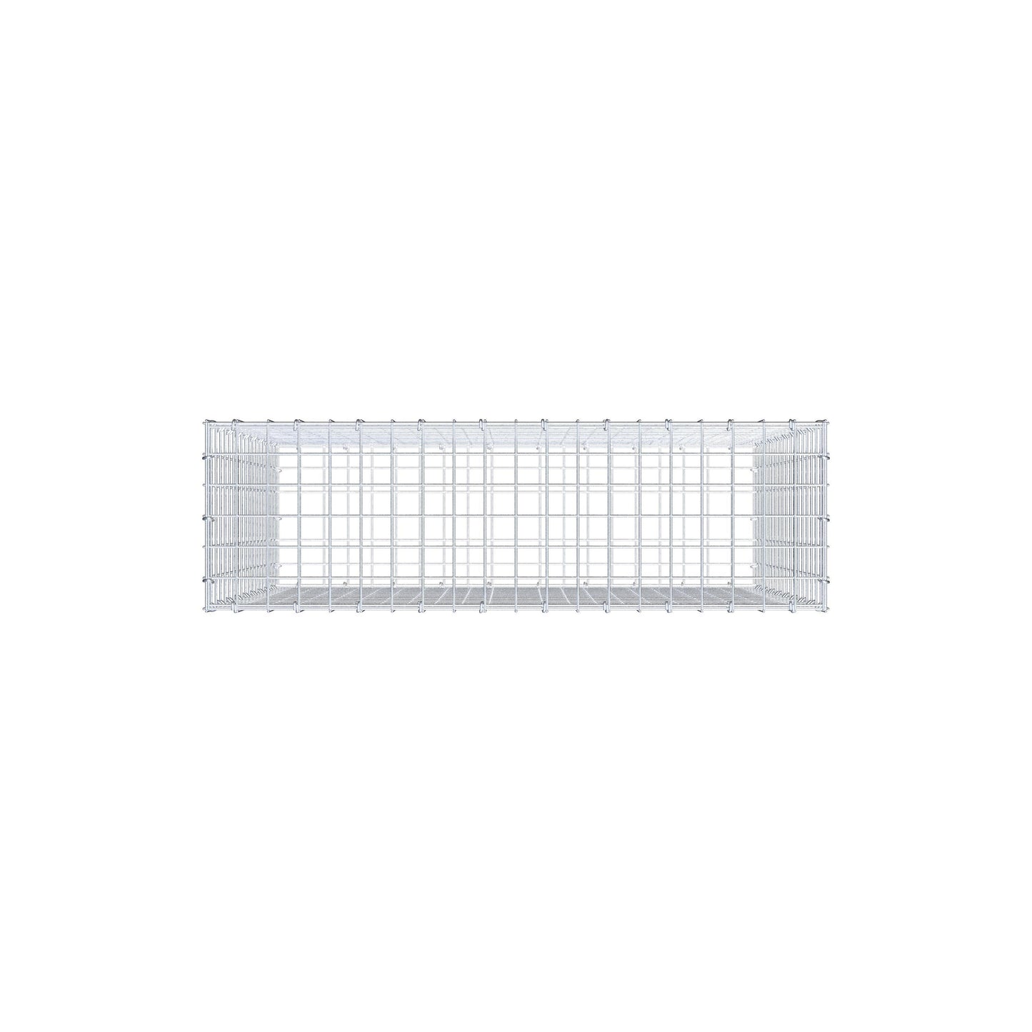 Gavión 100 cm x 90 cm x 30 cm (L x A x P), luz de malla 5 cm x 5 cm, anillo en C