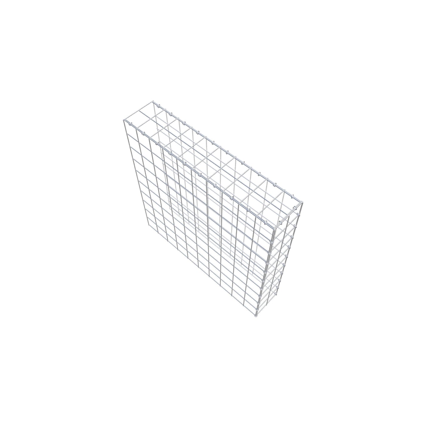 Gabião Tipo 4 100 cm x 100 cm x 20 cm (C x A x P), malhagem 10 cm x 10 cm, anel C