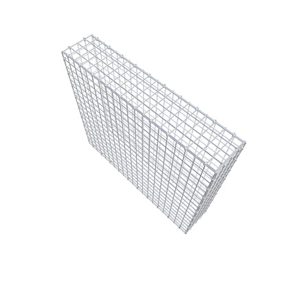 Gavión 100 cm x 90 cm x 20 cm (L x A x P), luz de malla 5 cm x 5 cm, anillo en C