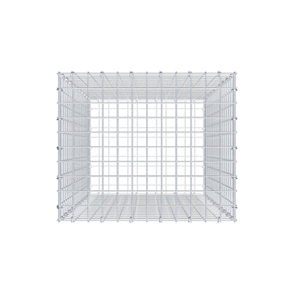 Gavión 100 cm x 60 cm x 50 cm (L x A x P), malla 5 cm x 5 cm, anillo en C