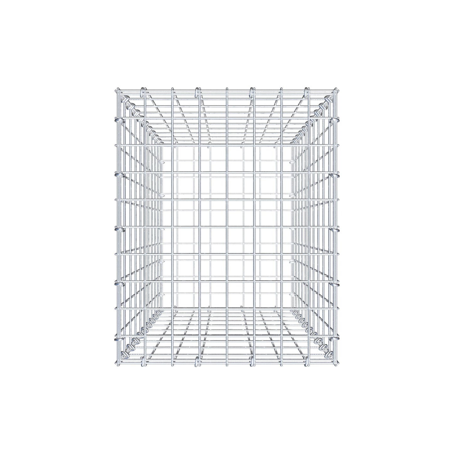 Gabbione 100 cm x 40 cm x 50 cm (L x H x P), maglia 5 cm x 10 cm, anello a C