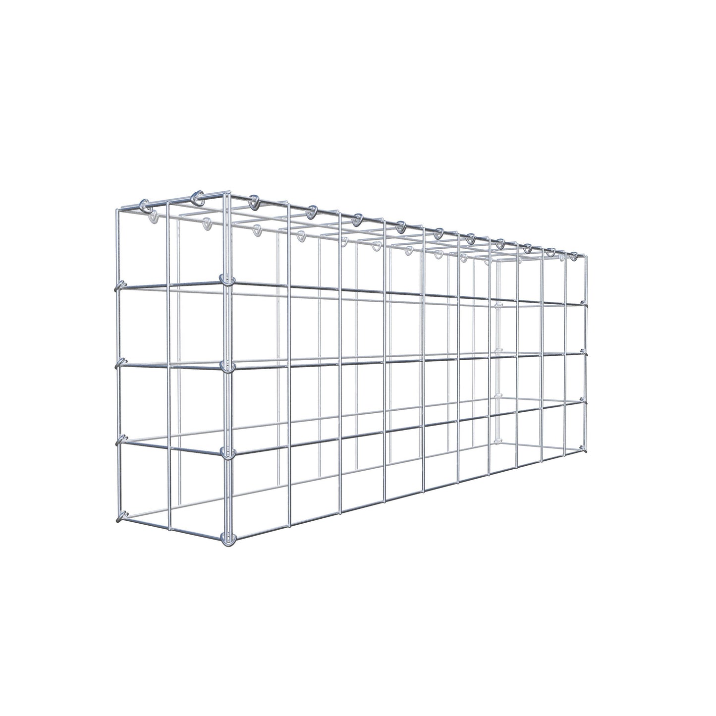 Gavión complementario de tipo 3 100 cm x 40 cm x 20 cm (L x A x P), malla 10 cm x 10 cm, anillo en C