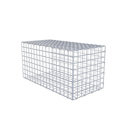Opzetpaal type 2 80 cm x 40 cm x 40 cm (L x H x D), maaswijdte 5 cm x 5 cm, C-ring