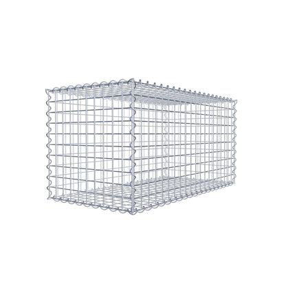 Juego de 2 gaviones de 100 cm x 50 cm x 50 cm (largo x alto x fondo), malla de 5 x 5 cm, en espiral