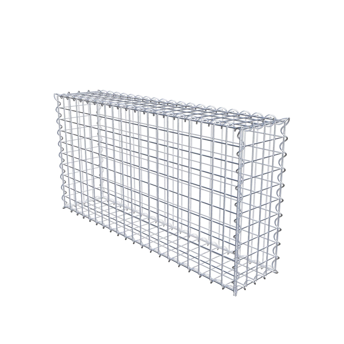Set van 2 schanskorven 100 cm x 50 cm x 20 cm (L x H x D), maaswijdte 5 x 5 cm, spiraalvormig