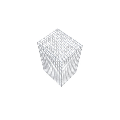 Gavión complementario de tipo 3 100 cm x 60 cm x 50 cm (L x A x P), malla 5 cm x 5 cm, anillo en C