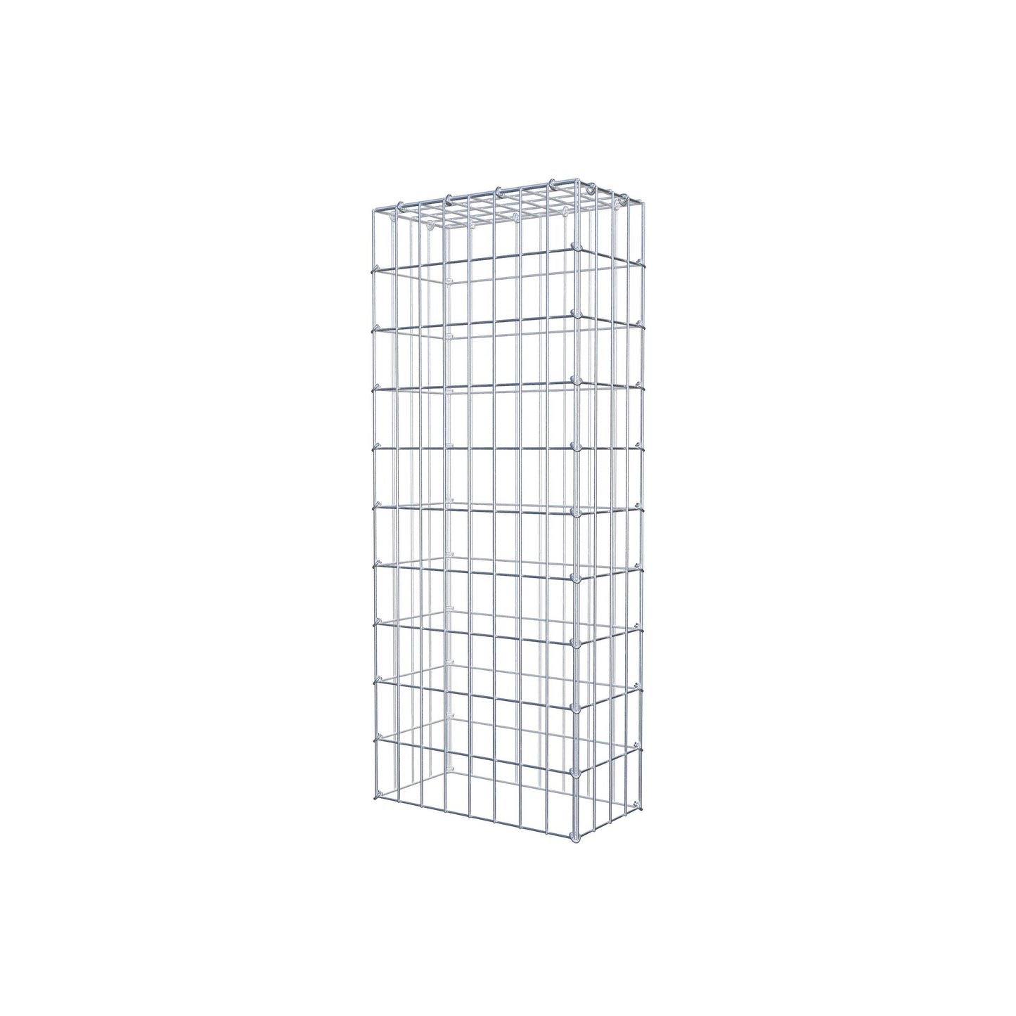 Gavión complementario de tipo 3 100 cm x 20 cm x 40 cm (largo x alto x fondo), malla 5 cm x 10 cm, anillo en C