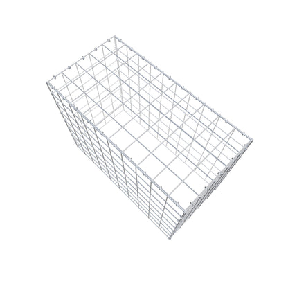 Monteret gabion type 3 100 cm x 80 cm x 50 cm (L x H x D), maskestørrelse 10 cm x 10 cm, C-ring