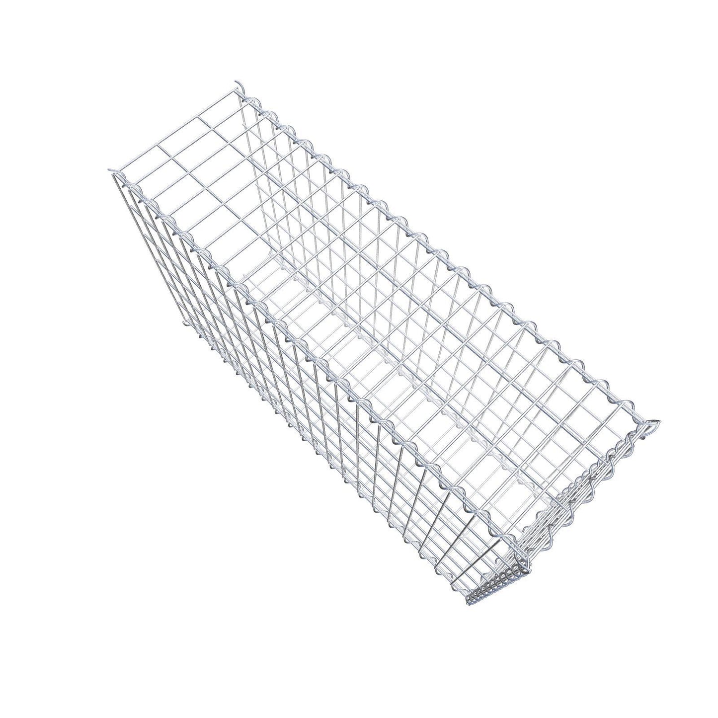 Gabion rapporté type 2 100 cm x 60 cm x 30 cm (L x H x P), mailles 5 cm x 10 cm, spirale