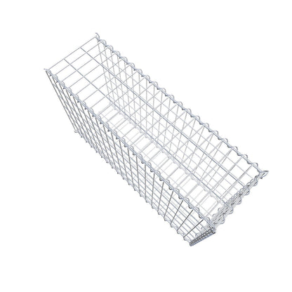 Gabion rapporté type 2 100 cm x 60 cm x 30 cm (L x H x P), mailles 5 cm x 10 cm, spirale
