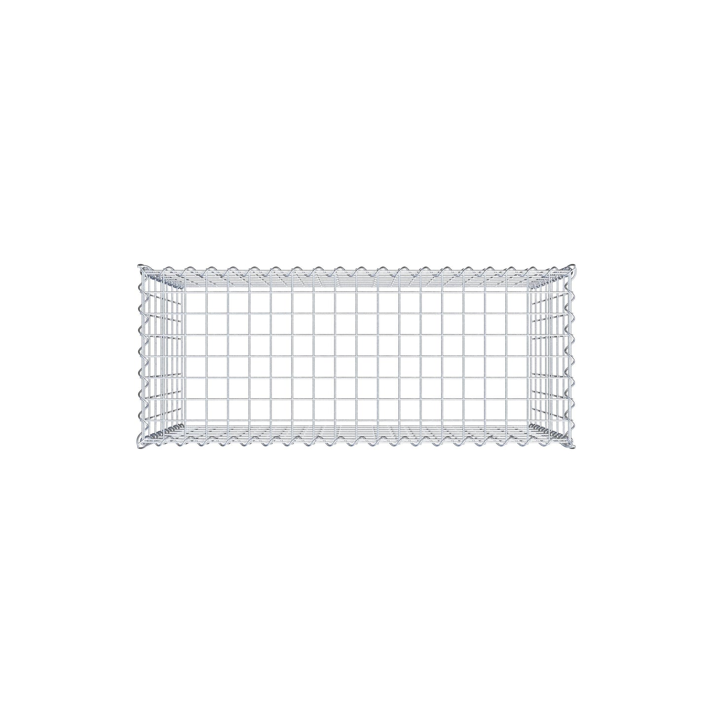 Gabião tipo 3 100 cm x 70 cm x 40 cm (C x A x P), malhagem 5 cm x 10 cm, espiral