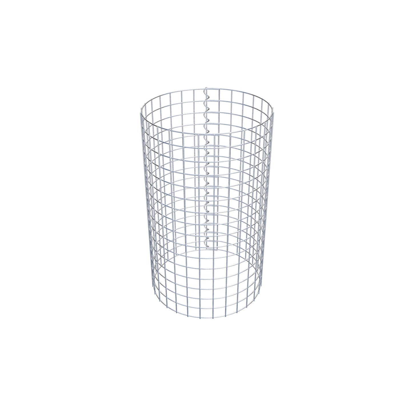 Columna de gaviones redonda 47 cm de diámetro, 80 cm de altura, malla 5 cm x 5 cm