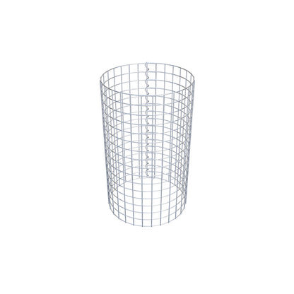Columna de gaviones redonda 47 cm de diámetro, 80 cm de altura, malla 5 cm x 5 cm