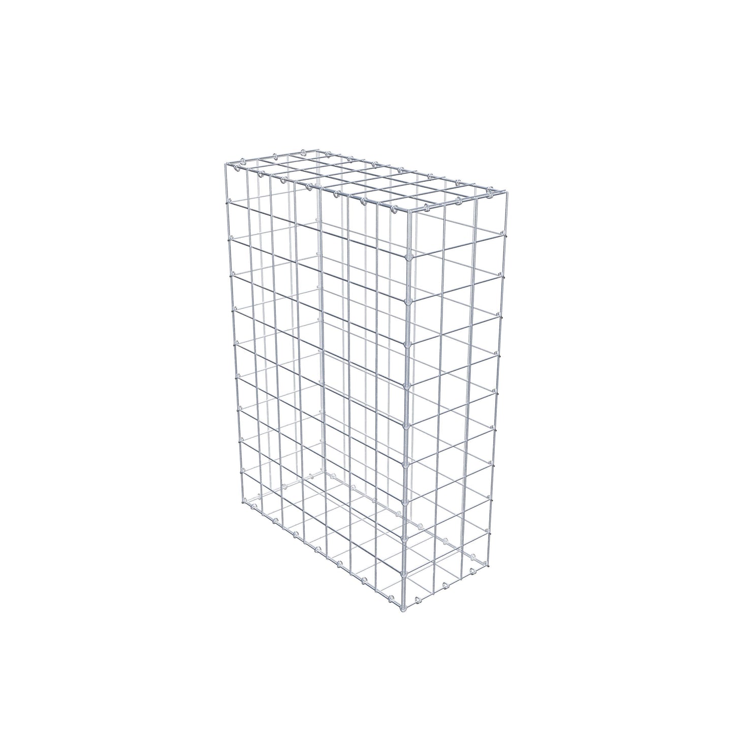 Gabião 100 cm x 70 cm x 30 cm (C x A x P), malhagem 10 cm x 10 cm, anel C