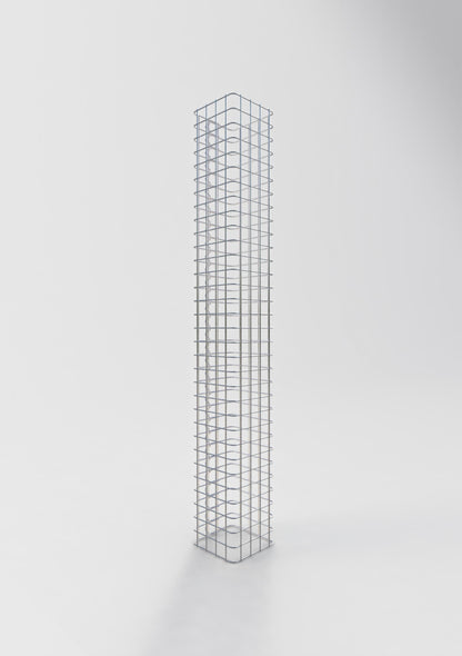 Gabionensäule eckig 22 cm x 22 cm, 160 cm Höhe, MW 5 cm x 5 cm