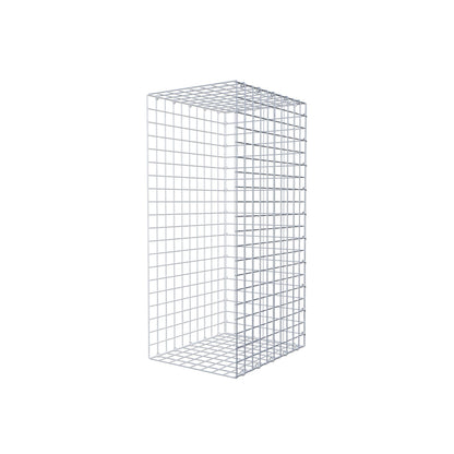 Monteret gabion type 2 100 cm x 50 cm x 40 cm (L x H x D), maskestørrelse 5 cm x 5 cm, C-ring