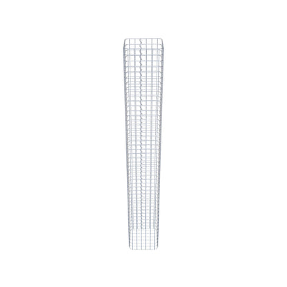 Colonne de gabion carrée 32 cm x 32 cm, 230 cm de hauteur, MW 5 cm x 5 cm