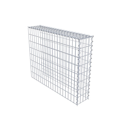 Grown-on gabion type 4 100 cm x 80 cm x 20 cm (L x H x D), mesh size 5 cm x 10 cm, spiral