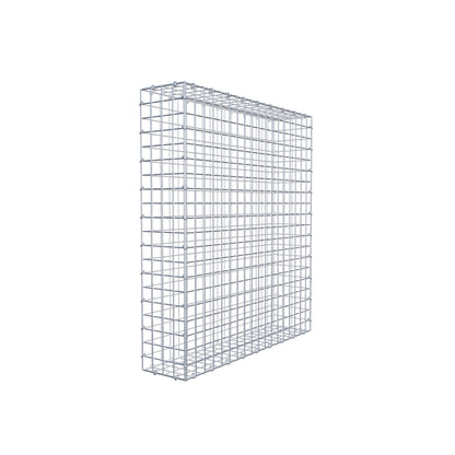 Gavión 100 cm x 90 cm x 20 cm (L x A x P), luz de malla 5 cm x 5 cm, anillo en C