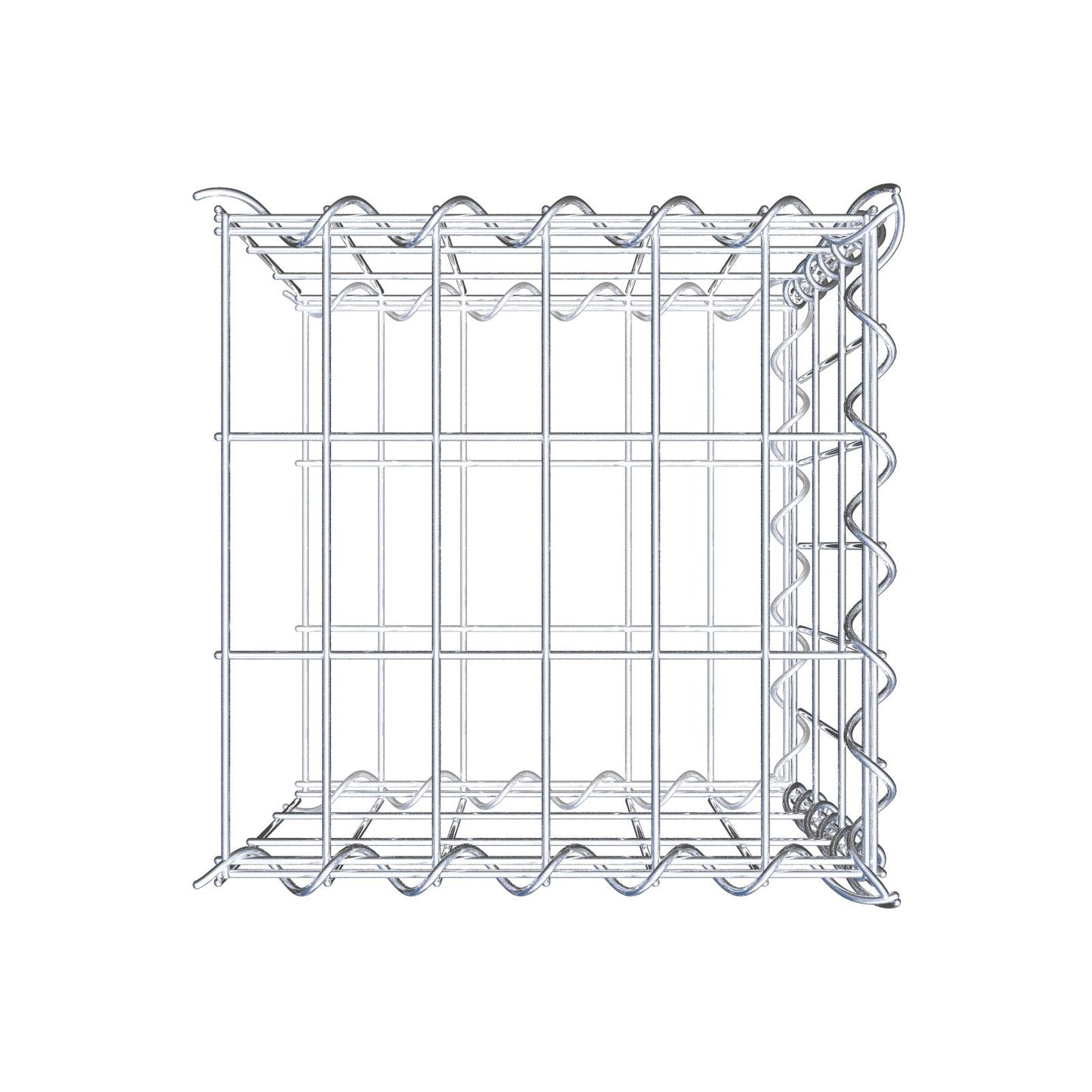 Gavión adicional tipo 2 30 cm x 30 cm x 30 cm (L x A x P), malla 5 cm x 10 cm, en espiral