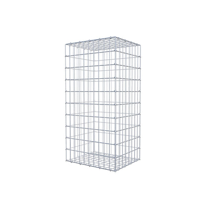 Gabbione 100 cm x 40 cm x 50 cm (L x H x P), maglia 5 cm x 10 cm, anello a C