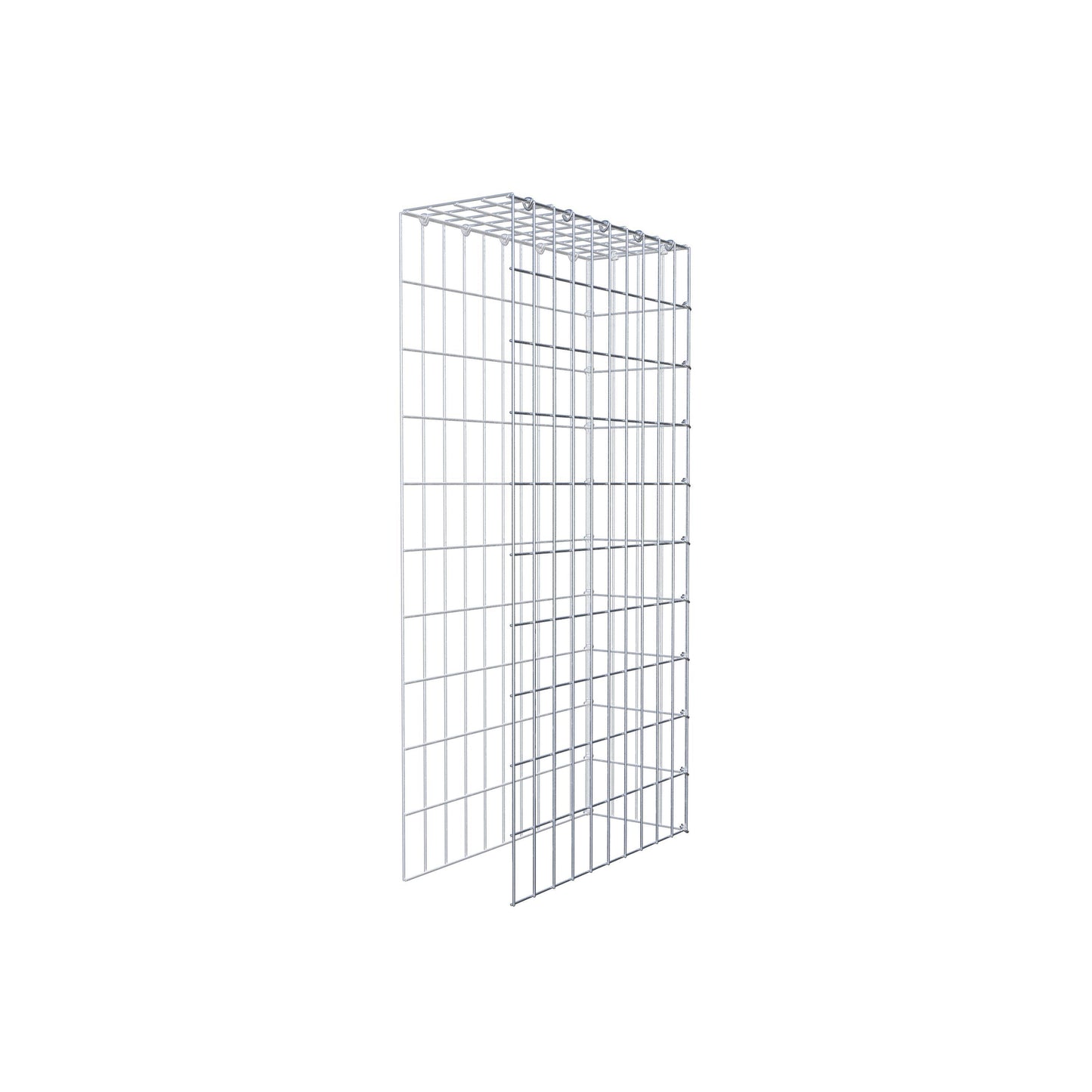 Gabião Tipo 4 100 cm x 50 cm x 20 cm (C x A x P), malhagem 5 cm x 10 cm, anel C