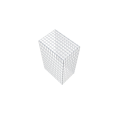 Type 4 oplegkorf 100 cm x 60 cm x 40 cm (L x H x D), maaswijdte 5 cm x 10 cm, C-ring