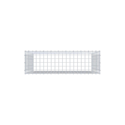 Gavión complementario de tipo 3 100 cm x 90 cm x 30 cm (L x A x P), malla 5 cm x 5 cm, anillo en C