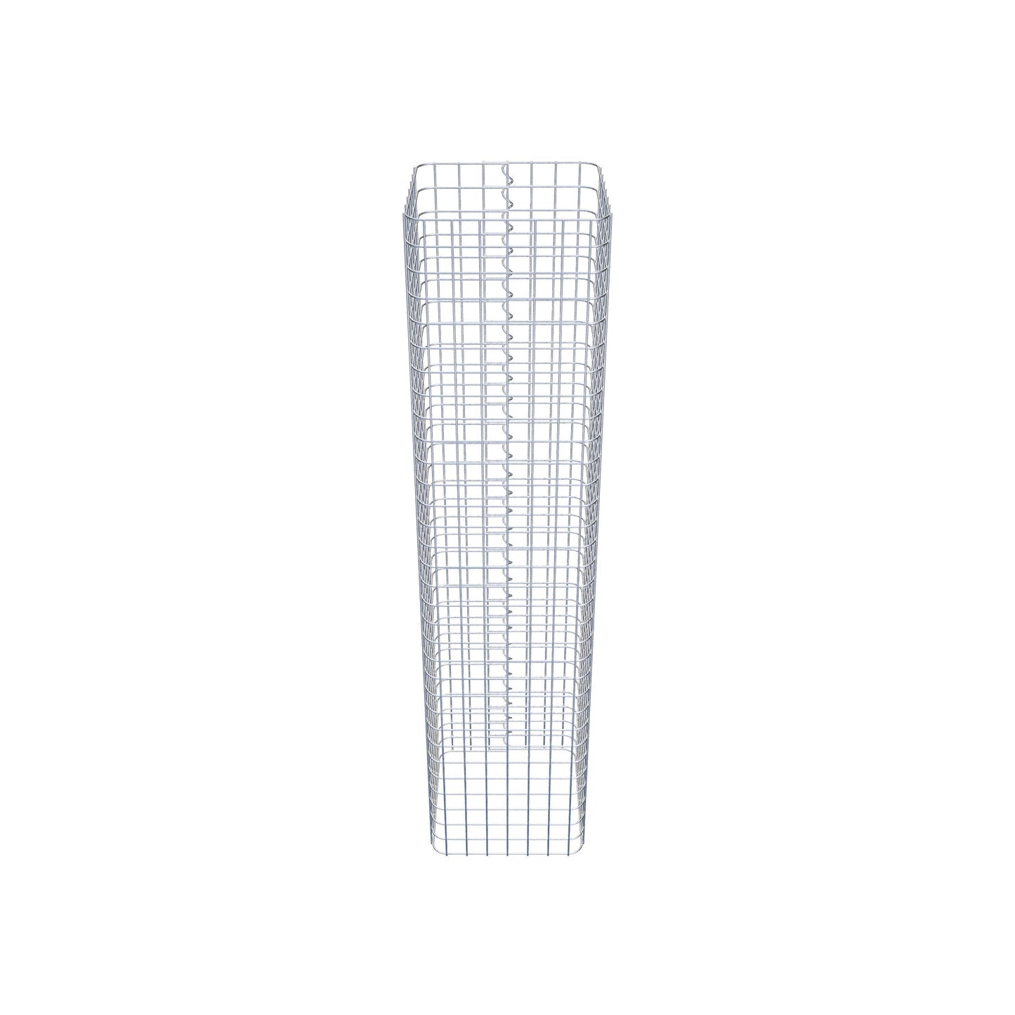 Colonna di gabbioni angolare 37 cm x 37 cm, altezza 160 cm, MW 5 cm x 5 cm