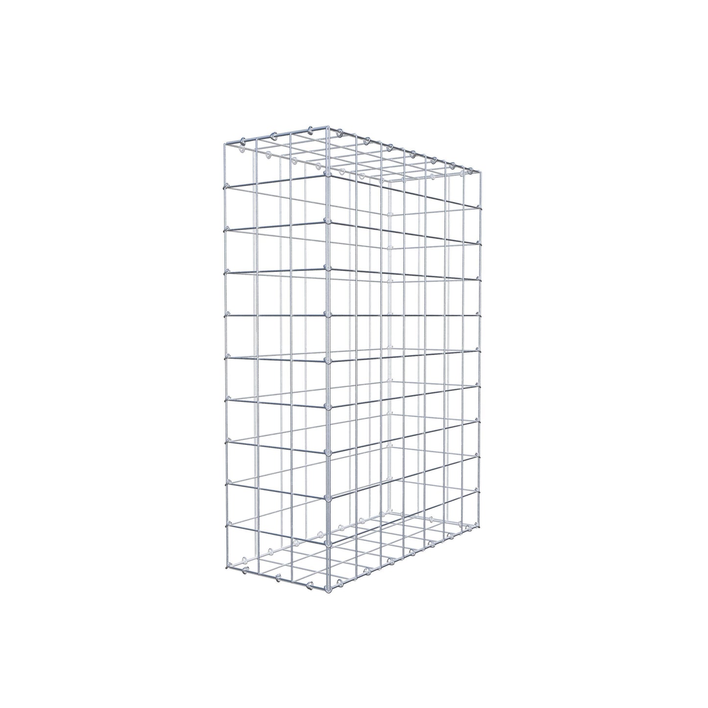 Gabião 100 cm x 70 cm x 30 cm (C x A x P), malhagem 10 cm x 10 cm, anel C