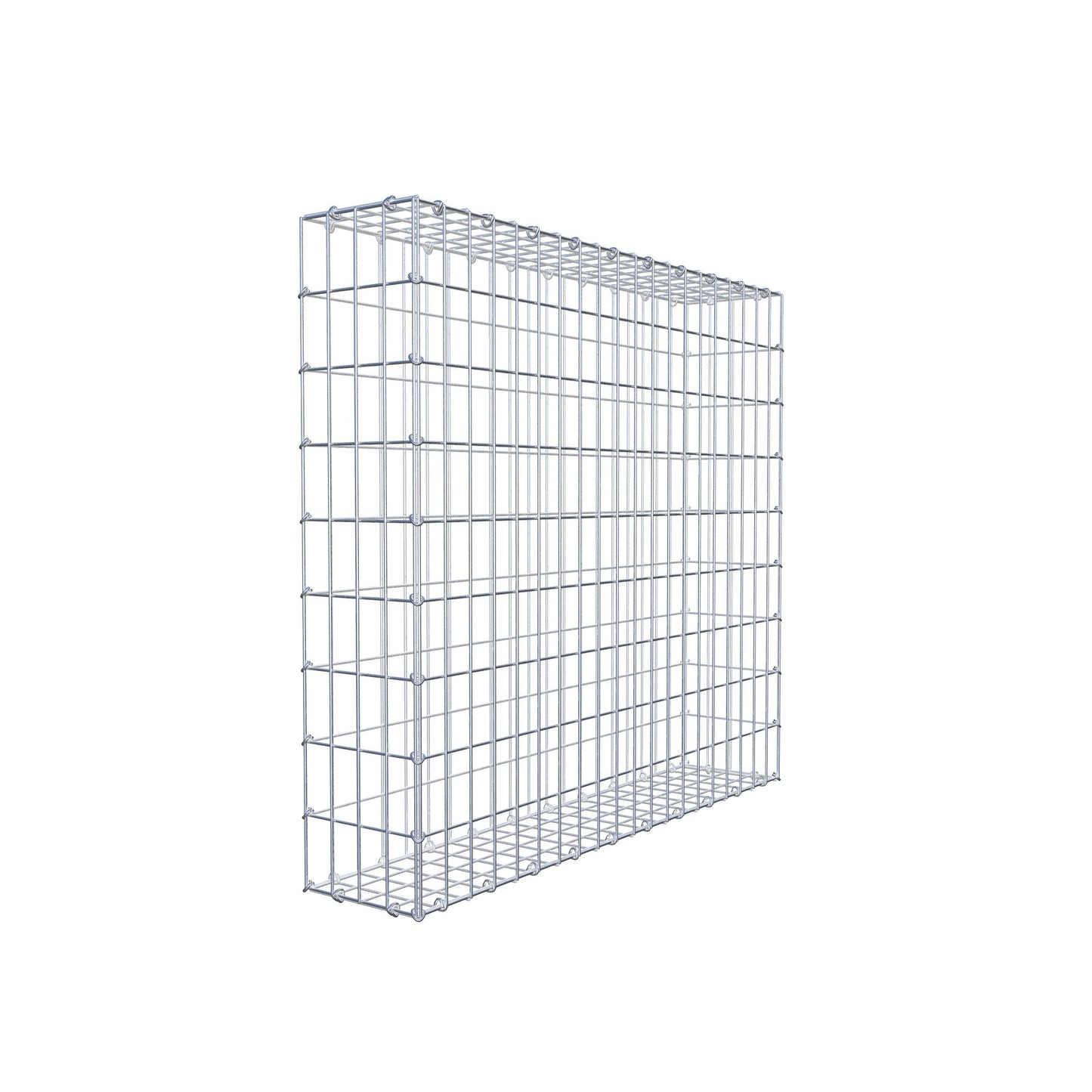 Gabbione 100 cm x 90 cm x 20 cm (L x H x P), maglia 5 cm x 10 cm, anello a C