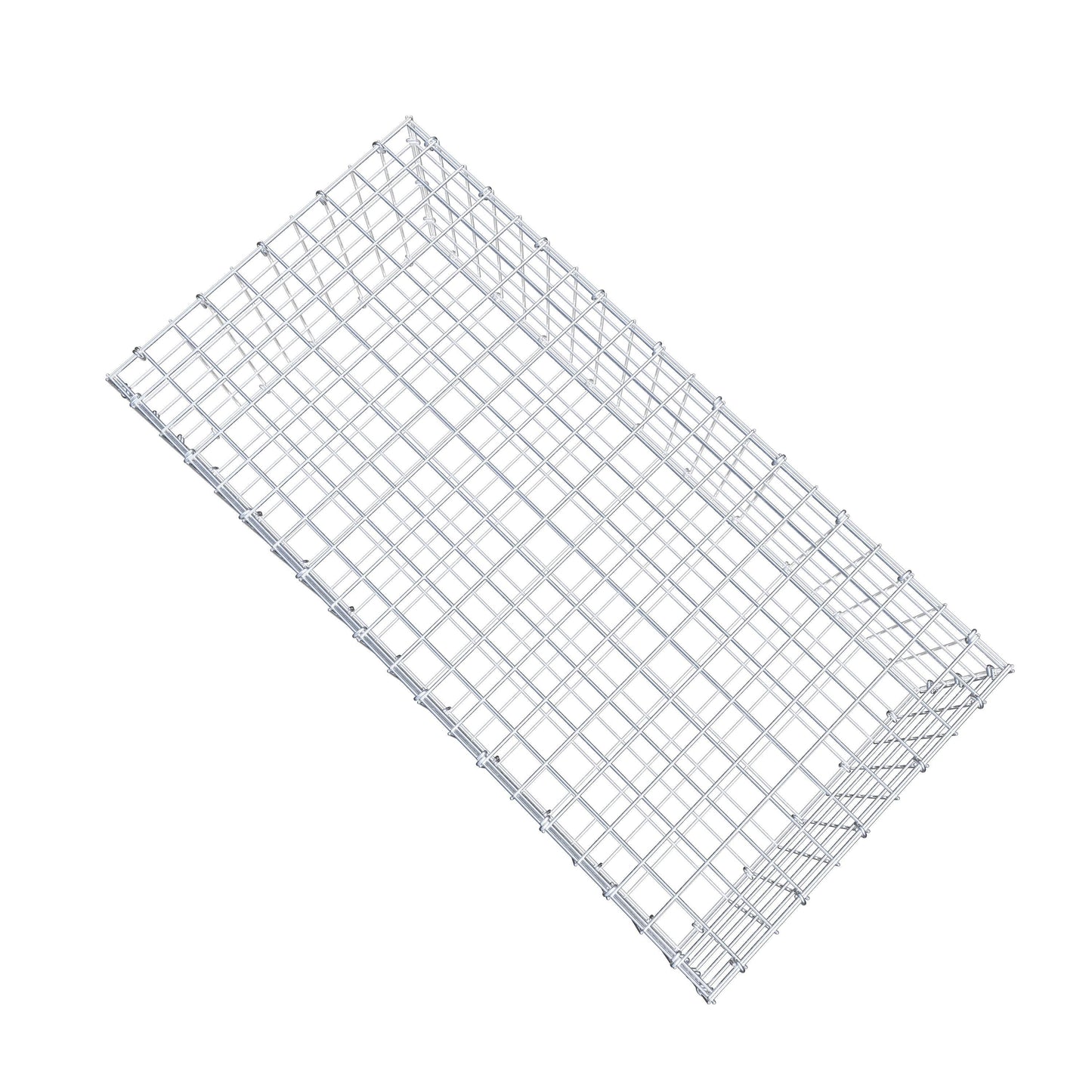 Gavión 100 cm x 30 cm x 50 cm (L x A x P), malla 5 cm x 5 cm, anillo en C