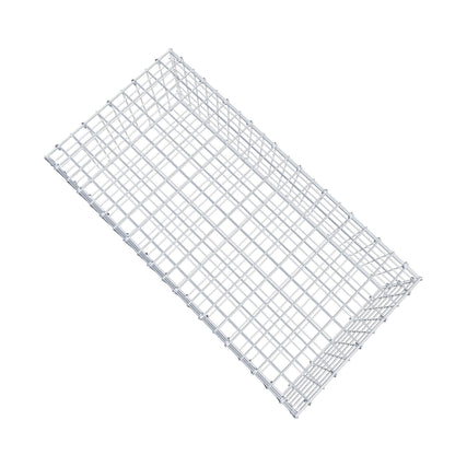 Gavión 100 cm x 30 cm x 50 cm (L x A x P), malla 5 cm x 5 cm, anillo en C