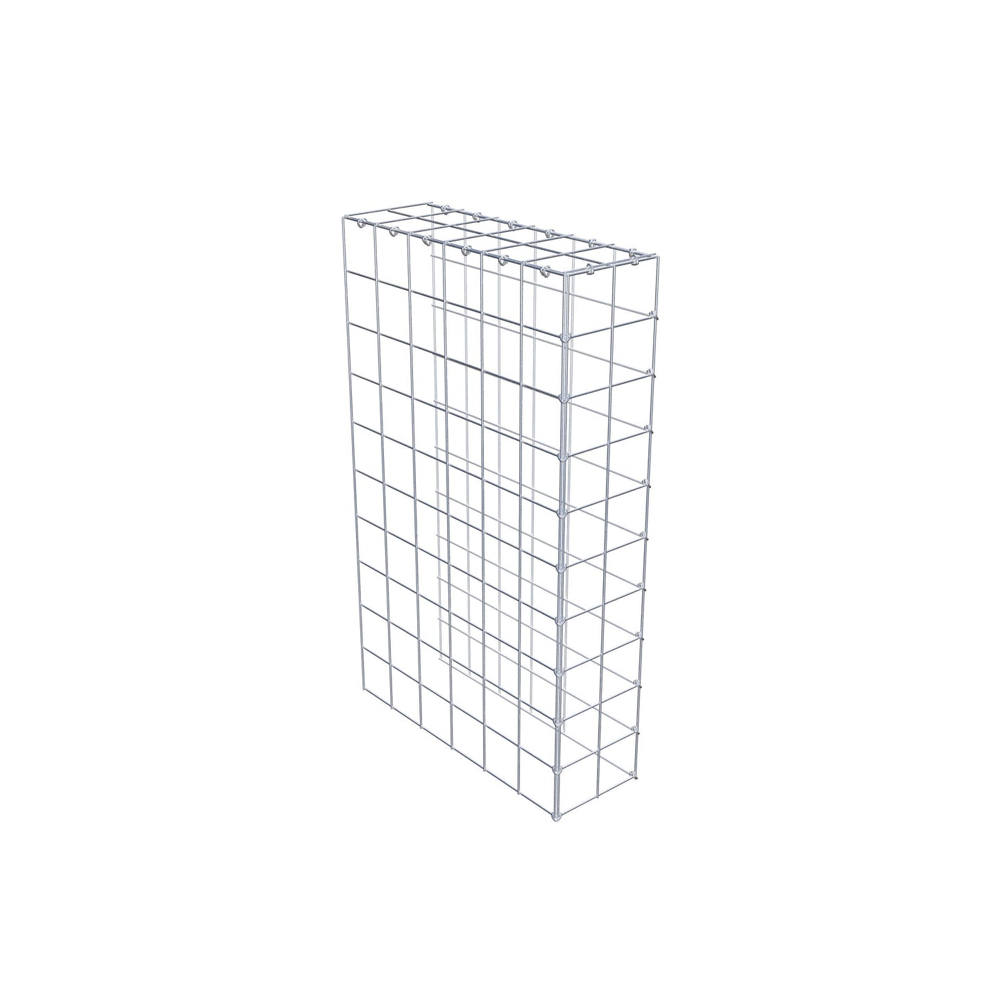 Gabião Tipo 4 100 cm x 60 cm x 20 cm (C x A x P), malhagem 10 cm x 10 cm, anel C