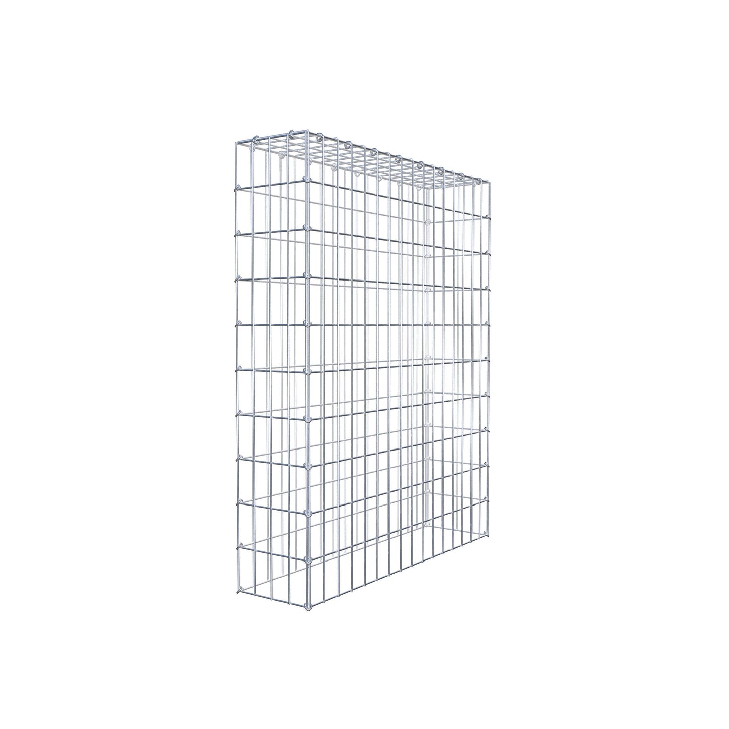 Gavión complementario de tipo 3 100 cm x 80 cm x 20 cm (largo x alto x fondo), malla 5 cm x 10 cm, anillo en C