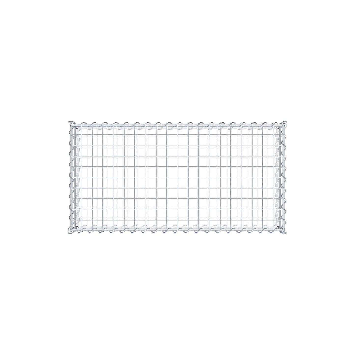 Gabião 100 cm x 20 cm x 50 cm (C x A x P), malhagem 5 cm x 5 cm, espiral